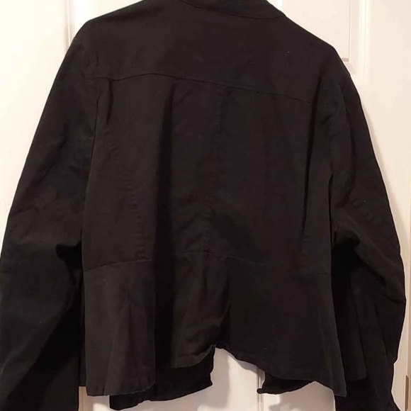 Torrid Black Buttoned Utility Jacket - Picture 3 of 3